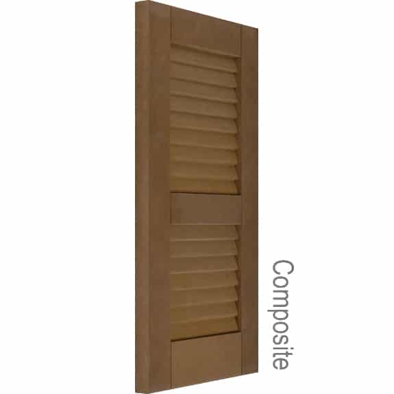 Louvered Composite Shutters Price and Order Outdoor Window Shutters