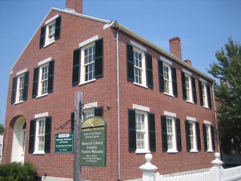 Federal style home showing exterior shutter styles.