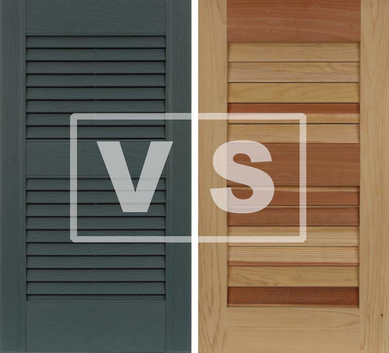 Compare exterior vinyl shutters to wood shutters to see which is better.