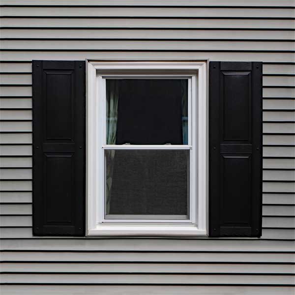 Black Exterior Window Shutters