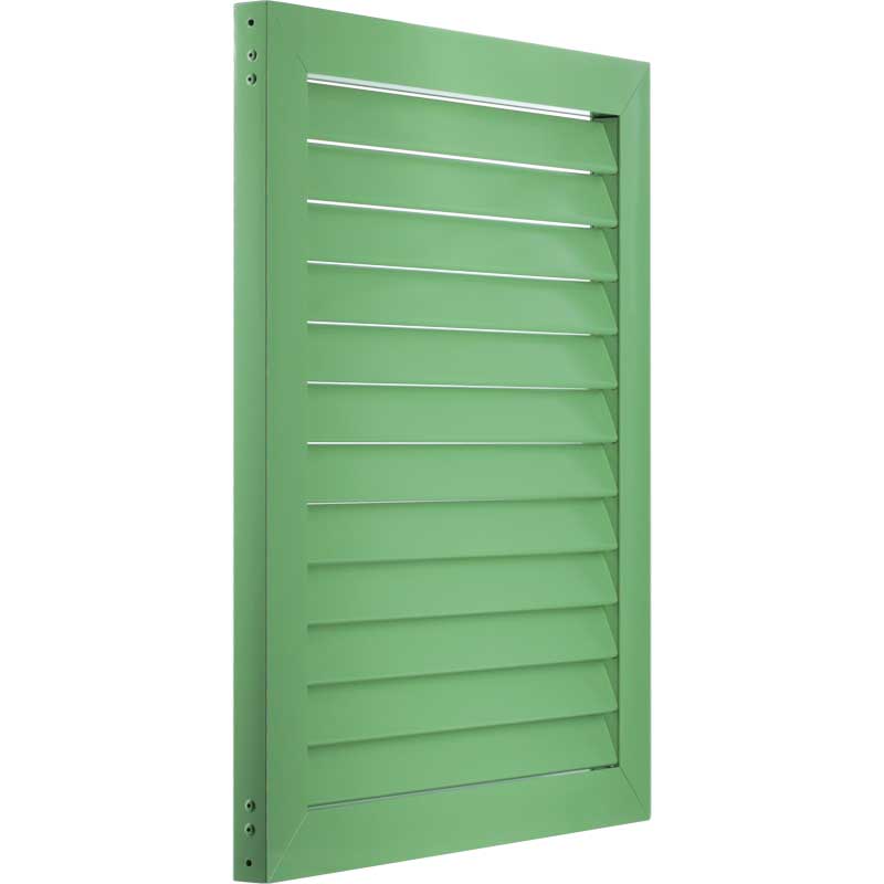 Aluminum Bahama decorative shutters with 2