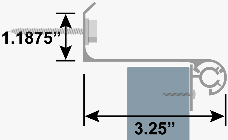 Deep Bahama hinge diagram for wood shutters.